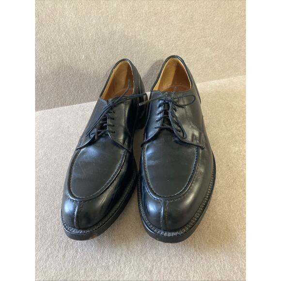 Allen Edmonds Bradley Oxford shoe Men’s Sz 12 B Black Leather Split Toe Derby - Picture 3 of 7
